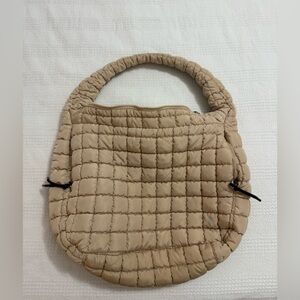 FP Movement by Free People Quilted Tan Shoulder Bag